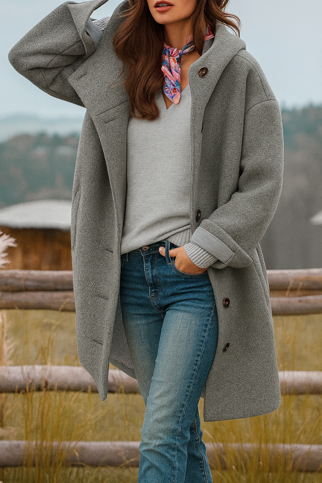 Nerina | Button Coat