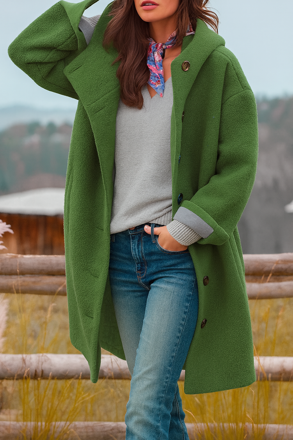 Nerina | Button Coat